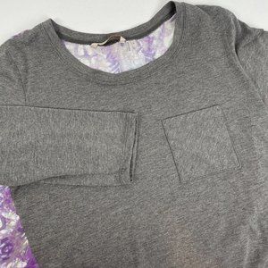 Soft Surroundings Blouse Women's Size Small Rayon Floral Boho High Low‎ Hem